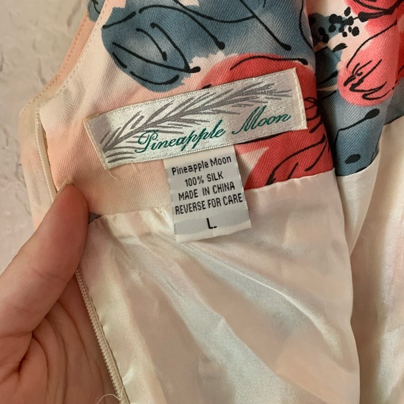 100% Silk Y2K Floral Dress - Picture 4 of 4